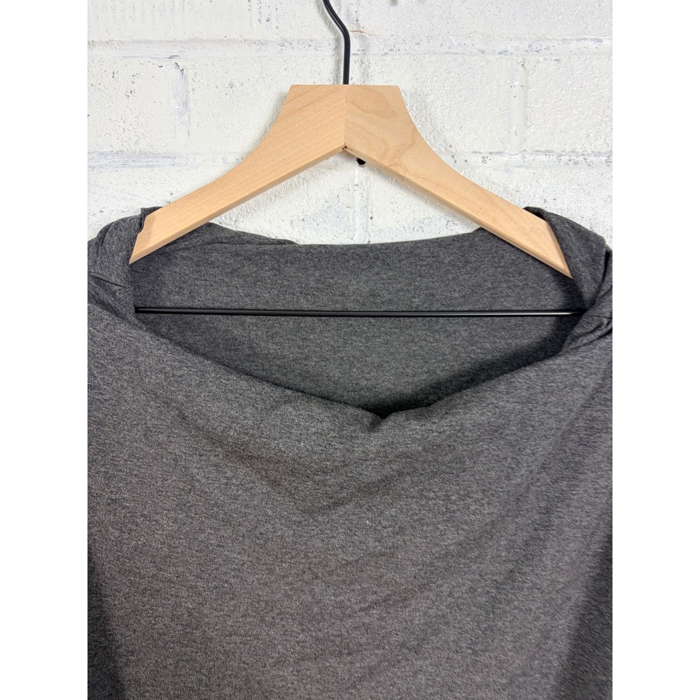 Angelrox Hourglass Dress Womens One Size Gray Cowl Neck Bell Sleeve Stretch USA - Picture 7 of 12